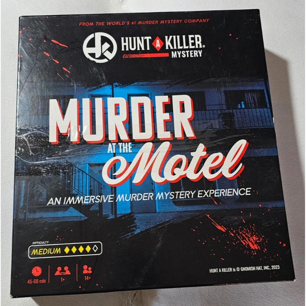Hunt A Killer Murder at The Motel Mystery Game 2023 Open Box - 100% Complete